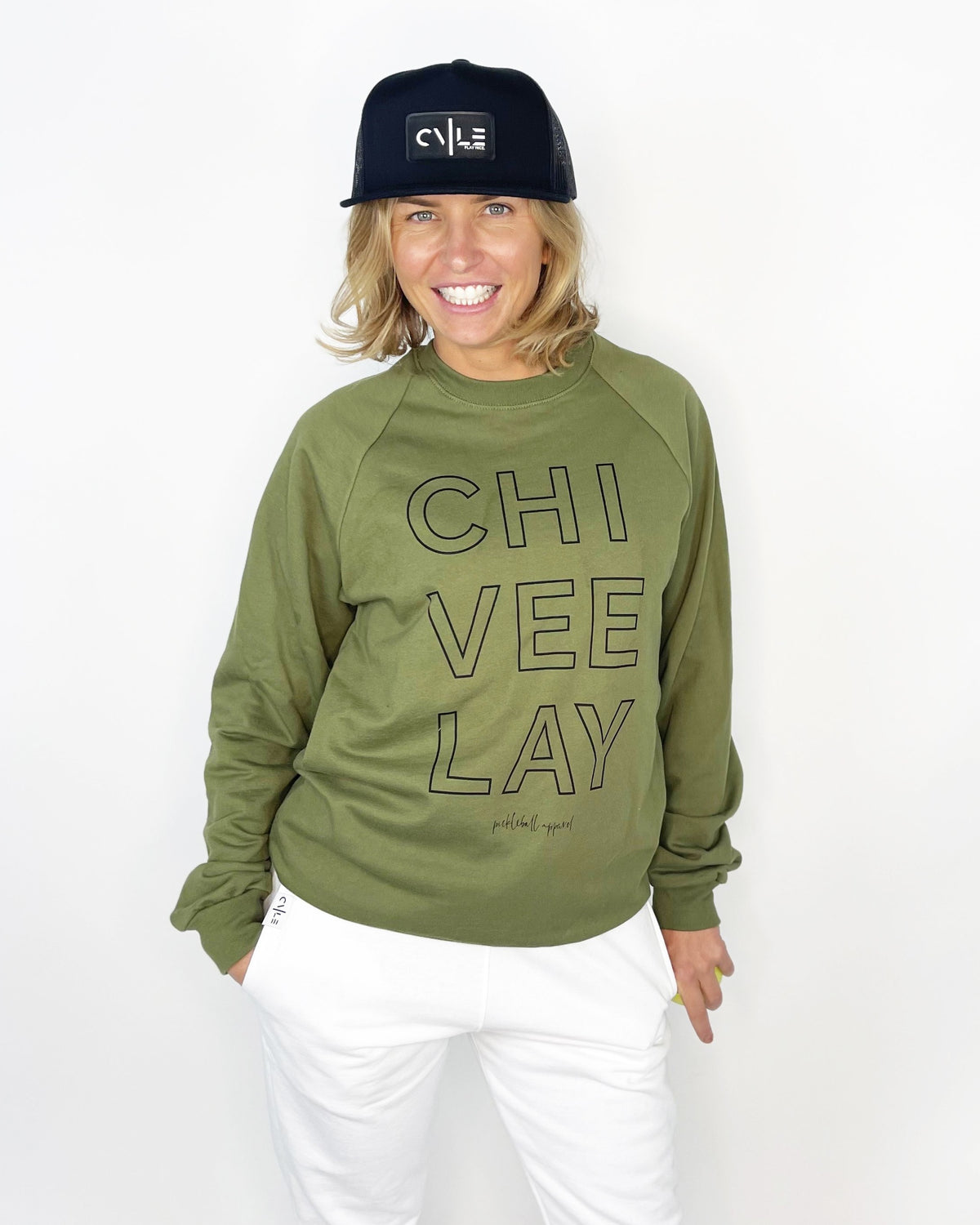 #wesayCHIVEELAY Cotton Crew Sweatshirt