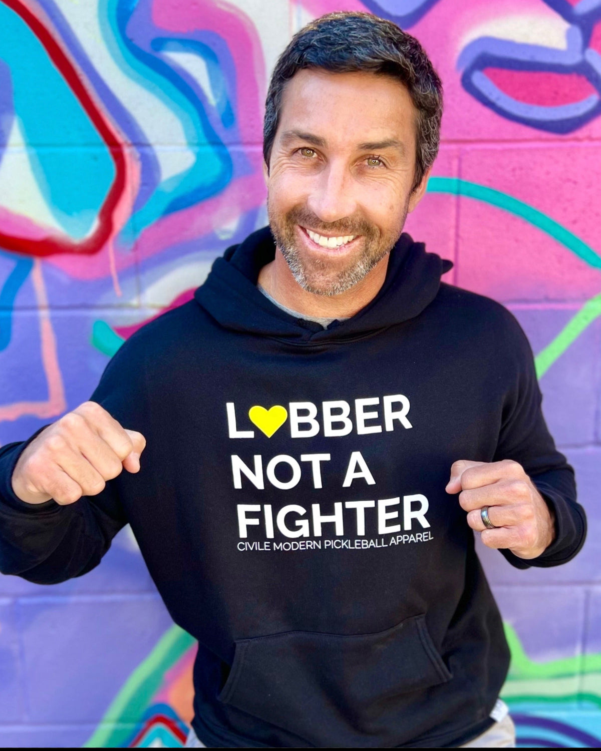 Lobber Not A Fighter Super Soft Hoodie